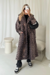 Cecilia leopard trench coat